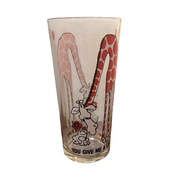 Vintage Pepsi Szeghy You Give Me A Lift Visual Creations Giraffe Frog Glass - Picture 4 of 7